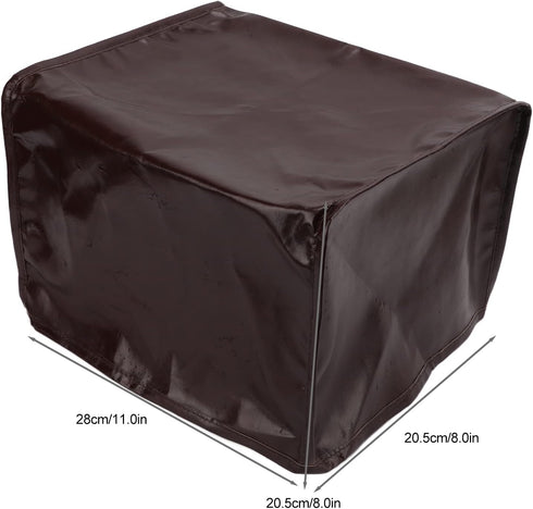 Bread Machine Cover, Exquisite PU Leather Long Life Span Toaster Protector Anti Collision for Kitchen Appliance(Brown)...