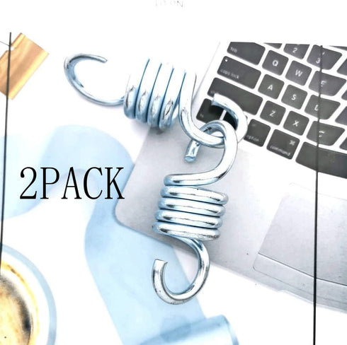 Markeny 2PCS Hammock Spring, Hardened Galvanized Steel Extension Spring Coil 500lb Support for Hanging Hammock Chairs...