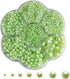 5700 Pcs Light Green Half Pearls for Crafts & Nail Art - Flatback Pearls for Makeup & DIY Accessories (2/3/4/5/6/8/10mm)...