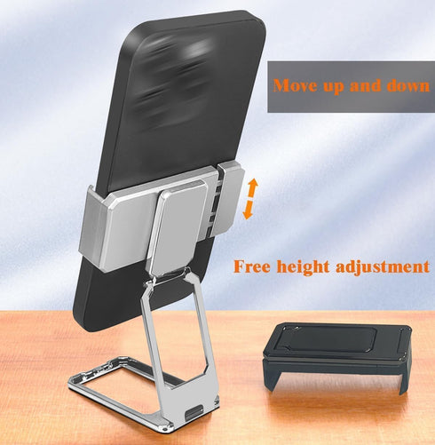 2PCS Upgraded Back Clip Type Metal Phone Holder, Foldable, 360° Rotation, Compatible with All Phones, Portable, Fashionable Desktop Accessory......