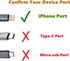 Cell Phone Fan for iPhone - 4 Pack Personal Mini USB Fan Plug in Mobile Phones, Small Portable Pocket Cellphone Fan for iPhone 14 13 12 11 10 9 Pl...