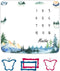 Forest Milestone Blanket Mountain Tree Baby Blanket Newborn Gift Memento Soft Swaddle Portable Crawl Pad 48x40inch...