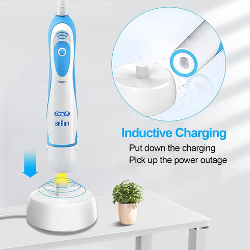 USB Electric Toothbrush Charger for Braun Oral B 3757 Charger, Replacement USB 3757 Charger for Oral-B, Waterproof Inductive Charging Base Portabl...