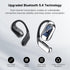 Open Ear Bluetooth 5.4 Earbuds,IPX6 Waterproof Air Conduction Headphones,50H Playtime,Ergonomic Ear Hook,Built-in Mic,LED Display Charging Case,Sp...