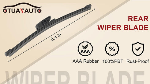 OTUAYAUTO Rear Windshield Wiper Blade - Replacement for Hyundai Veloster 2012-2017 Veloster Turbo Replacement OEM 988112V000...