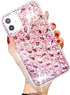 iPhone 12 / 12 Pro Bling Glitter Case - Luxury Shiny Diamond Crystal Rhinestone Sparkly Jewelled Gemstone 3D Handmade Clear Cover Case for Women G...