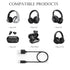 USB Micro Mpow Headphones Charger Cable Compatible for Mpow 059, M5, H19 IPO, H17, H7 Pro, H7, H12, MDots, Jaws Over Ear Hi-Fi Headphones Micro US...