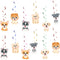 12 Pcs Dog Paw Prints Puppy Hanging Swirls Ceiling Streamers Decorations, for Dog Paw Prints Birthday Party Favors Supplies and Baby Shower Decora...