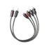 1ft RCA 1 Male to 2 Female Audio Speaker Y Adapter Splitter Cable (2 Pack)...