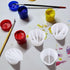 Split Cup for Paint Pouring Fluid Art Silicone Split Cup Resin Pouring Painting Tools DIY Making Drawing Accessories Reusable Split Cup with Divid...