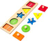 First Jumbo Knob Wooden Shape Puzzles for Toddlers 1-3, Peg Shapes Puzzle Sorter Board for Baby Kids,Montessori Preschool Learning Toys,1 Year Old...