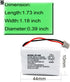 BT446 BT-446 Phone Battery Compatible with for Uniden BBTY0503001 BT-1004 BT-1005 GE-TL26402 BT-504 CPH-488B Handset Phone 3.6V 800mAh (3- Pack)...