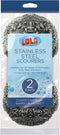 Lola Products Stainless Steel Scouring Pad, 18 Grams - Curled Flat Wire, Cleans Caked On & Baked On Messes on Cookware, 1 Pack...