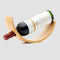 Bamboo Wine Rack, Single Wine Bottle Holder for Countertop, Unique Self Balancing Wine Holder for Wine Bottle Display Storage, Wine Organizer Shel...