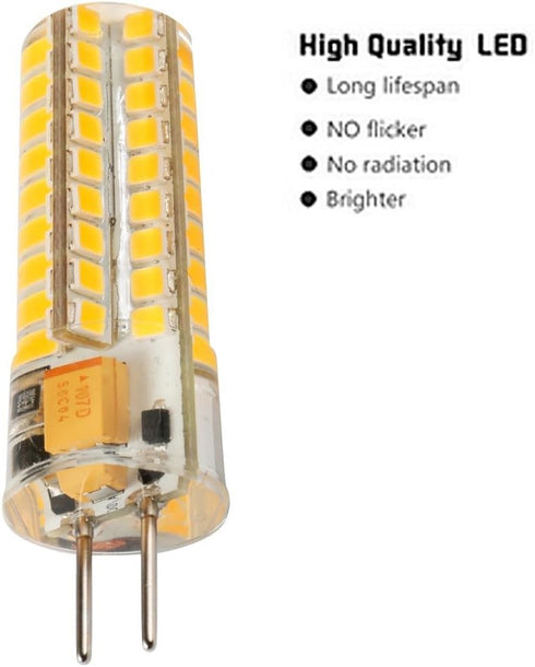 GY6.35 LED, led Halogen Replacement 5W Bi-pin Base 12V AC/DC 2700K Warm White,led Landscape Light Bulbs 50W Replacement 5Pack (5)...