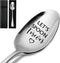 Let's Spoon Forever,Funny Engraved Stainless Spoon,Coffee/Tea/Ice Cream/Dessert/Cereal Spoon for Women Men,Food Lover Gifts,Best Friend Spoon Gift...