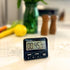 Escali Extra Loud Display Digital Kitchen Timer with Clock Mode, Recall Timer Magnetic Back...