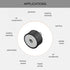 uxcell M8 Thread Male Female Rubber Mounts,Vibration Isolators,Shock Absorber 40mm x 20mm...
