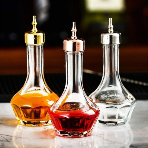 SuproBarware Bitters Bottle Set Glass Dash Bottle with Dasher Top 1.7oz Professional Bar Tool for Cocktail Great for Bartender Home Bar (3)...