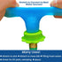 Rinseroo: Stretch-Connect Garden Hose Attachment Sleeve & Sprayhead, Universal Hose Connector — Easily Connect a Hose to Water Sources Upto 3" Wid...