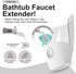 Bath Helper - Bath Tub Faucet Extender - Guides Water Directly from Faucet to Baby Bath Tub Without Excessive Water Waste and Splashing (Blue)...