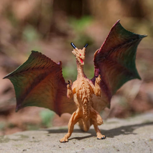 SIENON 5" & 3" Dragon Toy Figures - 10 Pack Assorted Mythical Figurines for Cake Toppers & Party Favors...
