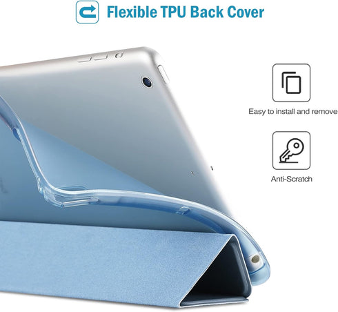 ProCase Slim Cover for iPad mini 5 Generation 2019/ Mini 4 3 2 1 (Old Model) 7.9 inch, Slim Soft TPU Back Cover Trifold Stand Folio Smart Case for...