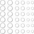 TOAOB 60pcs Sterling Silver Jump Rings for Jewelry Making 4mm 5mm 6mm 925 Sterling Silver Open Jump Rings for DIY Earrings Necklace Bracelet Makin...