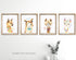Confetti Fox Llama Nursery Wall Art Decor - 8x10 Unframed Set of 4 Prints - Kids Cute Alpaca Baby Animal Pictures Quotes - Dream Big Stand Tall Be...