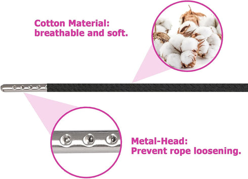 10 Pieces Drawstring Cords with Easy Threaders, Hoodie String Replacement with Pink Flexible Drawstring Threaders for Pants Sweatpants Hoodies Jac...