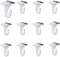 12 Pair Drop Ceiling Hooks, T-Bar Track Clip Suspended Ceiling Hooks,White Heavy Duty Ceiling Hooks for Hanging Plants & Decorations, Metal T-Bar ...