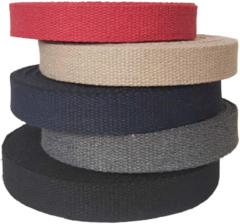 Heavy Cotton Webbing 1 Inch - Straps for Arts and Crafts - (Red, 10 Yards), MATADOR USEFUL GOODS...
