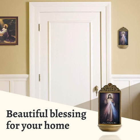 Christian Brands Jesus Divine Mercy Holy Water Font - Marco Sevelli - YC912...
