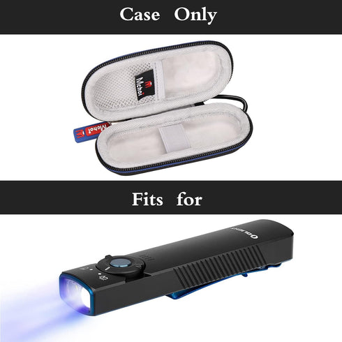 Mchoi Hard Case Suitable for OLIGHT Arkfeld UV 365nm Black Light with 1000 Lumens White LED Flashlight, Waterproof Shockproof LED Flashlight Prote...