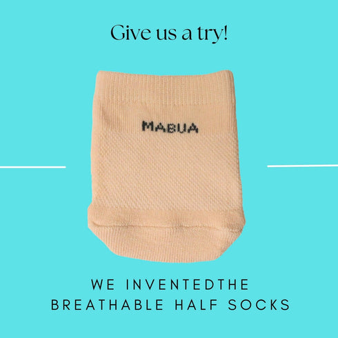 MABUA Toe Topper Half Socks Breathable No Show Liner Hidden Toe Covers Seamless Low Cut Grip Non Slip Mule Sock for Clogs for Women, 8 Pairs...