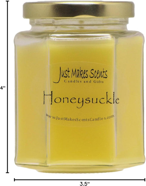 Honeysuckle Scented Blended Soy Candle | Hand Poured Spring Candles | Made in The USA by by Just Makes Scents Candles & Gifts...