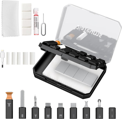 Charging Port Cleaning Tool for iPhone, JiaTeums Cleaning Kit for iPhone Cell Phone Airpod, Repair Kit for Phone Laptop PC USB C Charging Port and...