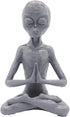 Dnoifne Garden Statue Meditating Alien Sculptures, Meditating Alien Resin Ornament, UFO Indoor Outdoor Garden Decor, Meditating Alien Figurines...