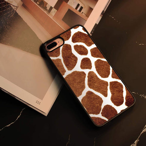 for iPhone 8 Plus, iPhone 7 Plus, Art Design Soft Back Case Phone Cover, HOT12232 Giraffe Pattern...