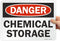 SmartSign "Danger - Chemical Storage" Sign | 10" x 14" Plastic...