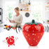 Maxmartt Kitchen Timer Strawberry Shaped Wind Up 60 Minutes Manual Countdown Mechanical Time Reminder No Batteries Loud Ring Cute Strawberry Timer...