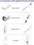 Magnetic Cap, Charging Adapter, Replacement Tip and Cap Holder- Compatible with Apple Pencil 1st Gen Pencil......