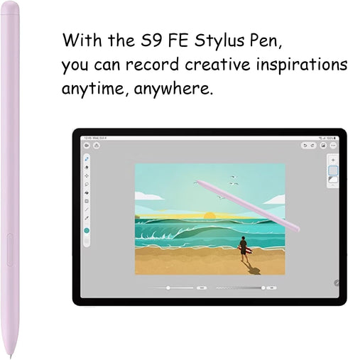 2 Pack Galaxy Tab S9 FE S Pen for Samsung Galaxy Tab S9 FE / S9 FE+ Stylus Pen,Replacement for Samsung Galaxy Tab S9 FE Pen(Purple)...