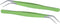 HADIZ Stainless Steel Garden Tweezer Two Piece Set with Curved Tip Tweezers for Cactus and Succulents Gardening(Curved)...