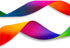 Teemico 50 Yards Satin Ribbon Gradient Rainbow Printed Double Side Satin Polyester Ribbon for DIY Handmade (9mm Wide)...