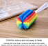 4PCS Cleaning Bottle Washer Coffee Cup Cleaning Colorful Sponge Cleaner Cup Washing Brush Long Bottle Brush...