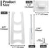 Plastic Picture Frame Easel Back, 4” White Frame Easel Back Stand Photo Frame Easel Back Support, 12 Pcs...