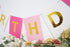 Roseo Pink Happy Birthday Banner Signs Golden Sparkle Funny Birthday Party Supplies for Girls Party Decorations Nursery Decorations 13 Pieces...
