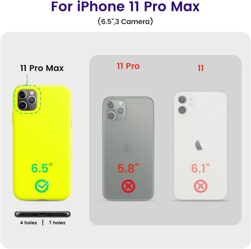 OTOFLY Compatible with iPhone 11 Pro Max Case,Ultra Slim Fit iPhone Case Liquid Silicone Gel Cover with Full Body Protection Anti-Scratch Shockpro...