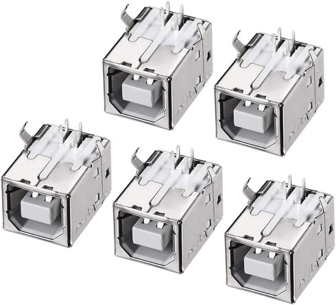 uxcell PCB USB Connector Type-B Female Jack 90 Degree DIP Printer Port 5Pcs...
